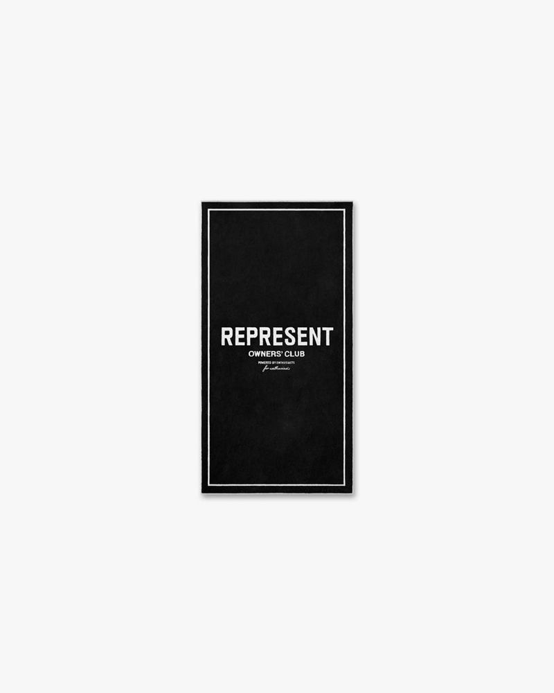 Men\'s Represent Owners Club Towel Black | UK-XBOQU8970