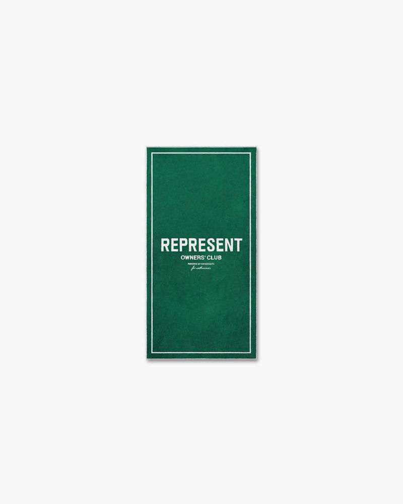 Men\'s Represent Owners Club Towel Green | UK-JBGHR6243