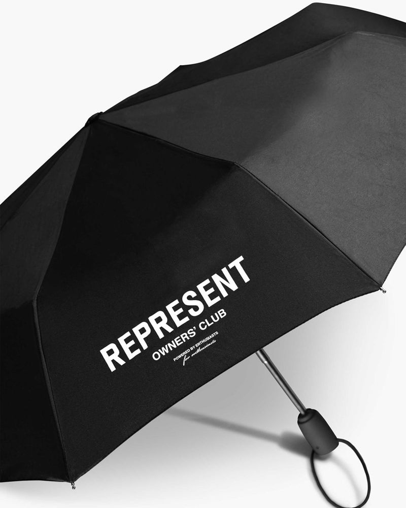 Men's Represent Owners Club Umbrella Black | UK-MWOSN5392