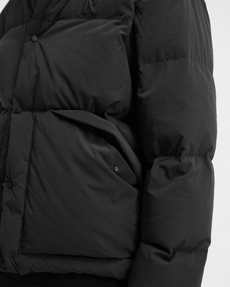 Men's Represent Puffer Jacket Black | UK-VLJPI4817