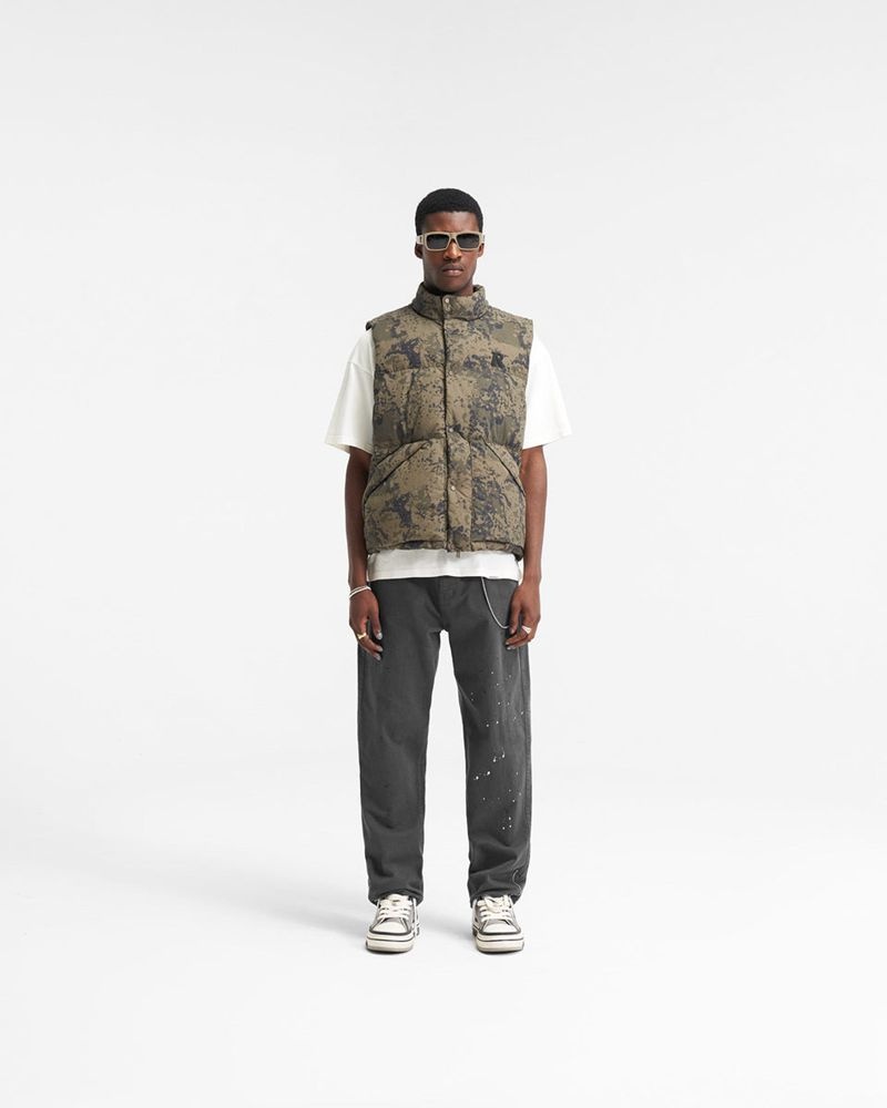 Men's Represent Puffer Vest Camo | UK-OTWIE3028