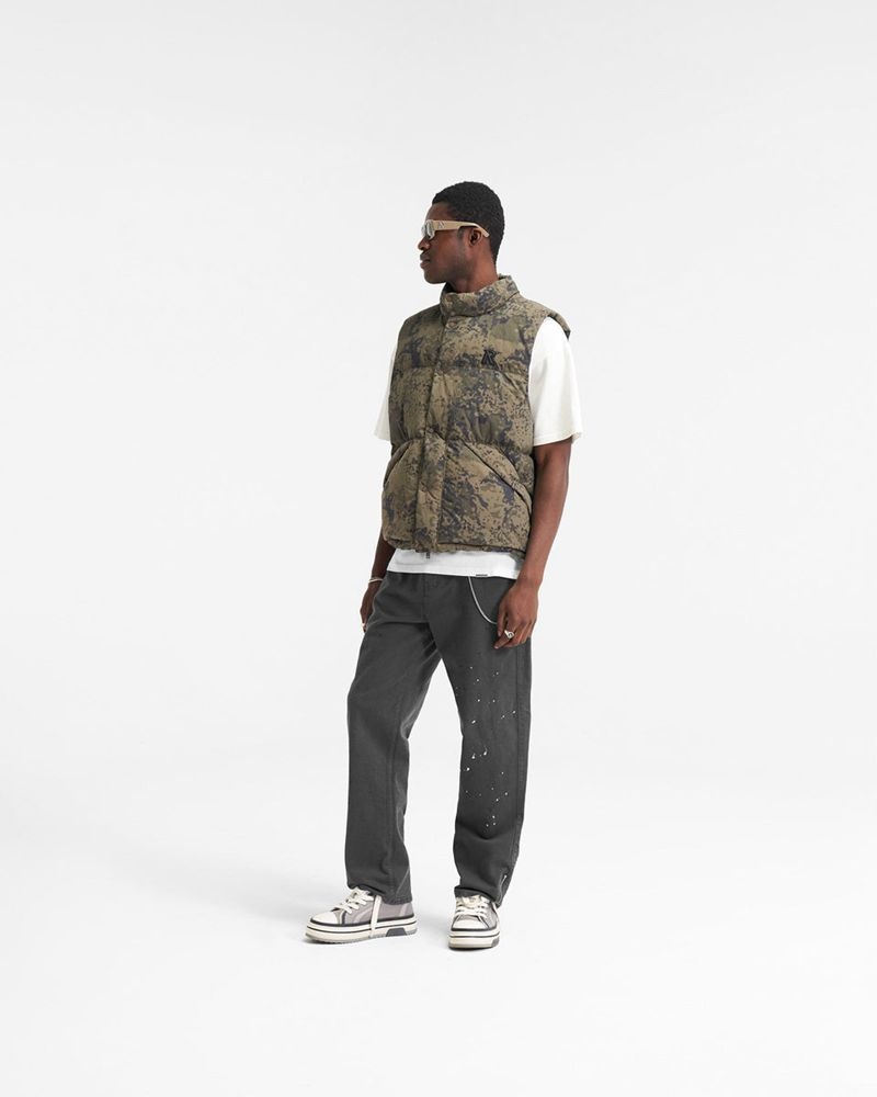 Men's Represent Puffer Vest Camo | UK-OTWIE3028