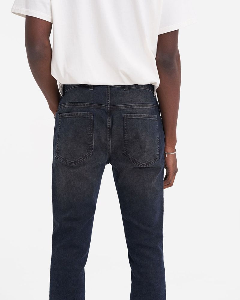 Men's Represent R1 Destroyer Ripped Jeans Dark Blue | UK-AEPTO6185