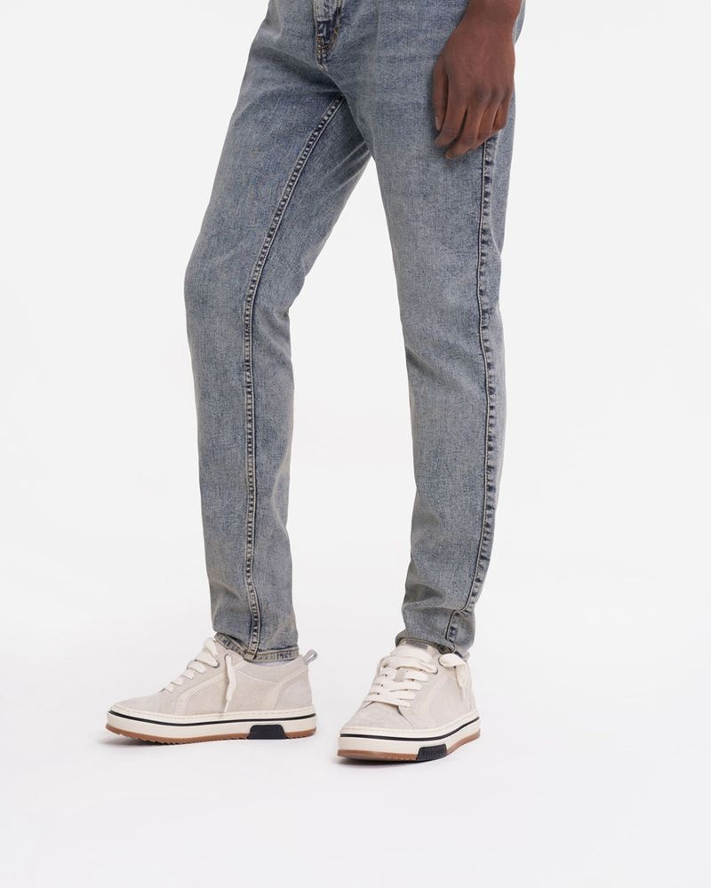 Men's Represent R1 Essential Slim Fit Jeans Blue | UK-AWJMD1359