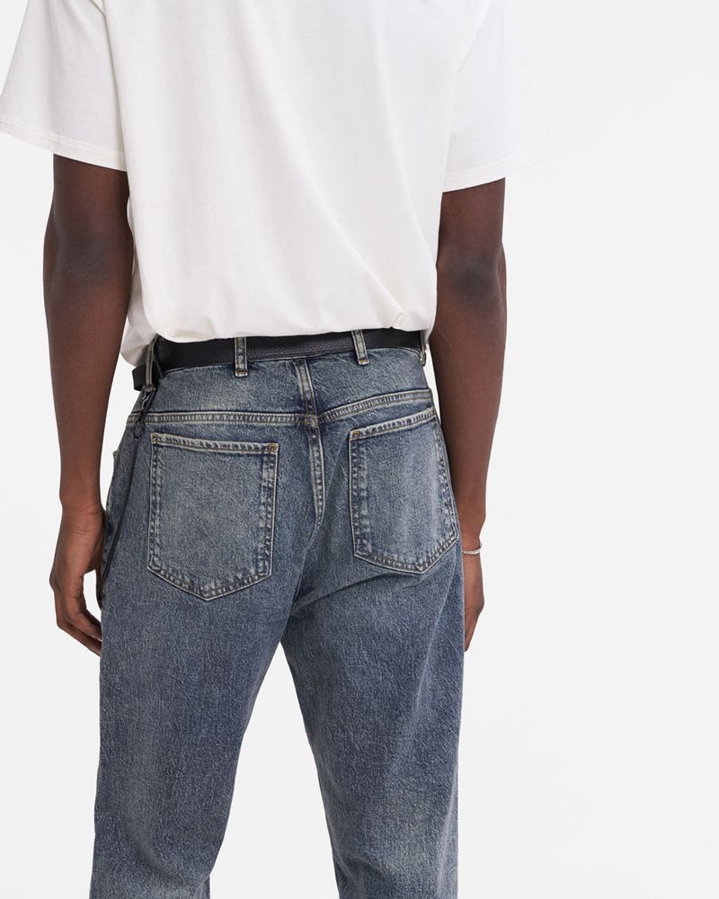 Men's Represent R2 Straight Leg Jeans Blue | UK-ILRQY1496