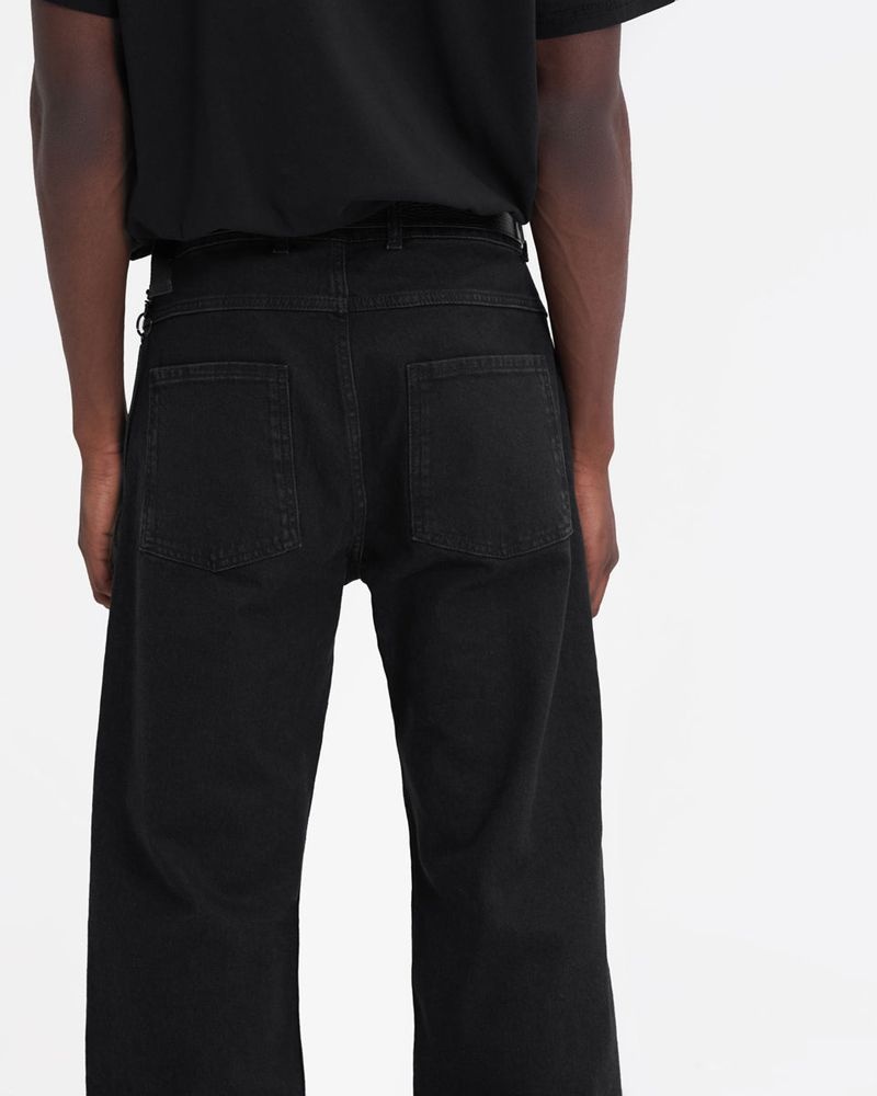 Men's Represent R3 Baggy Jeans Black | UK-OVQFD8531