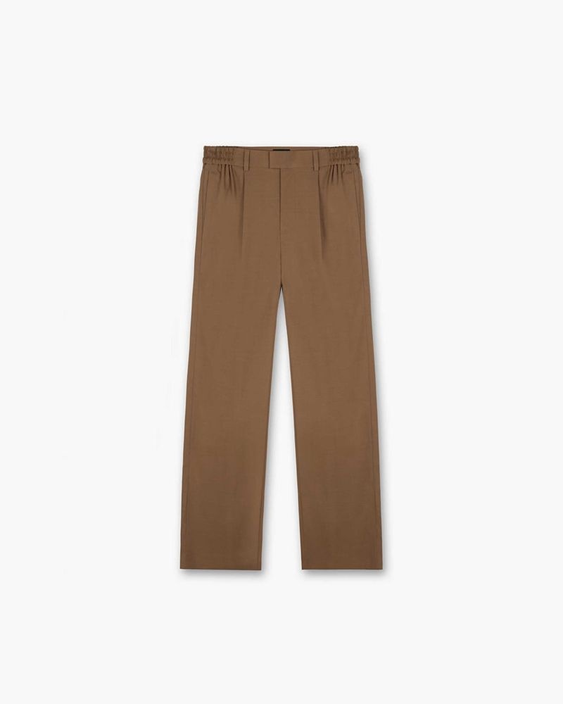 Men\'s Represent Relaxed Trousers Brown | UK-TKJHX2714