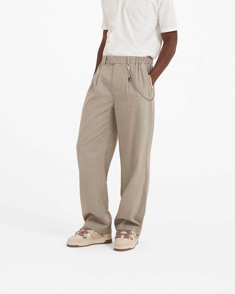 Men's Represent Relaxed Trousers Grey | UK-ATVDP5297