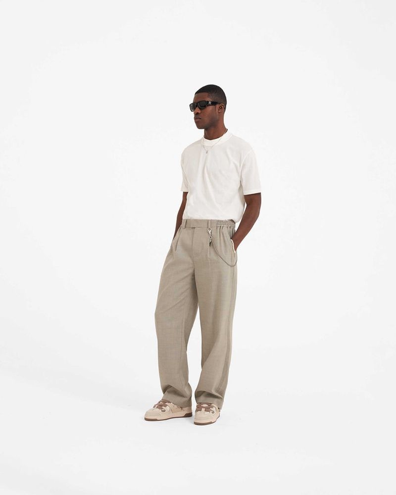 Men's Represent Relaxed Trousers Grey | UK-ATVDP5297