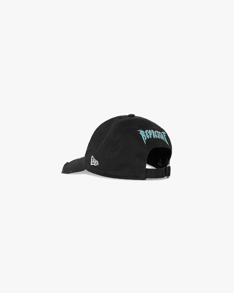 Men's Represent Rep Rock New Era 9twenty Cap Black | UK-AOGCH5784