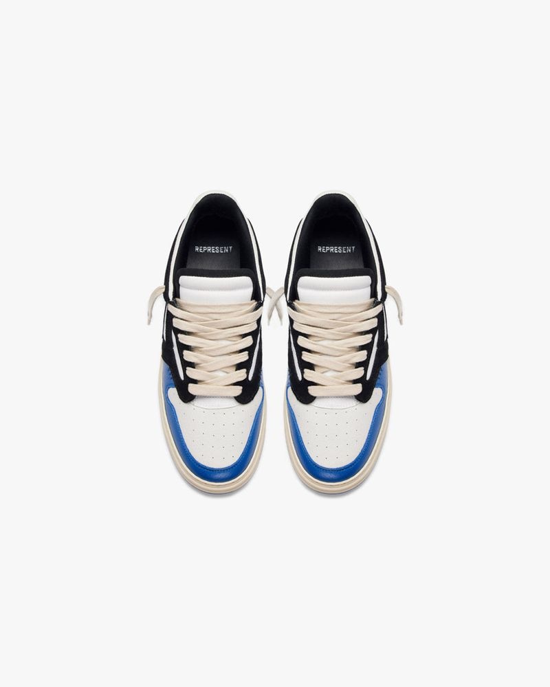 Men's Represent Reptor Low Trainers Blue / Black | UK-TUMKI1507