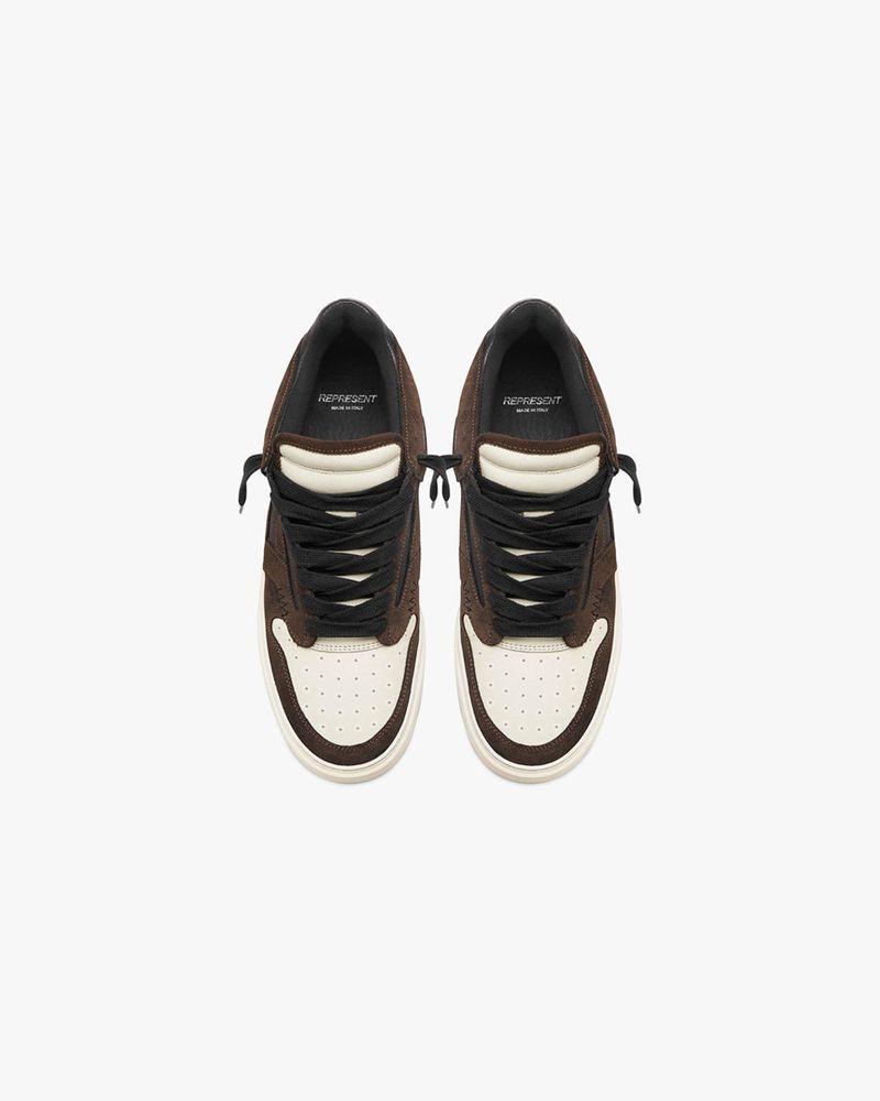 Men's Represent Reptor Low Trainers Brown | UK-YMUFA1803