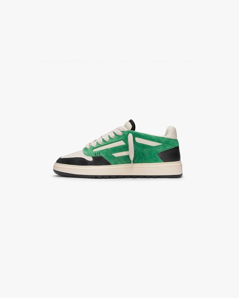 Men's Represent Reptor Low Trainers Green / White / Black | UK-LKRCS5214