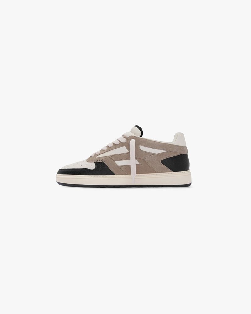 Men's Represent Reptor Low Trainers White / Taupe | UK-DLMKZ2195