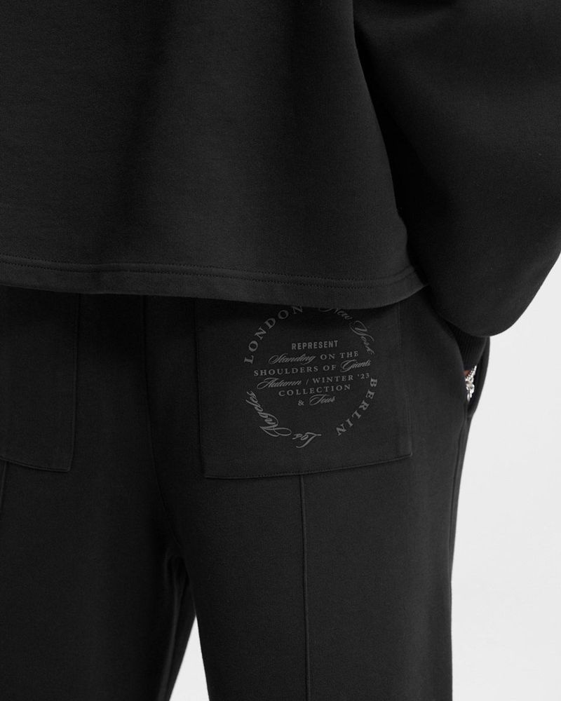 Men's Represent Season Tour Sweatpants Black | UK-GXVMD9018