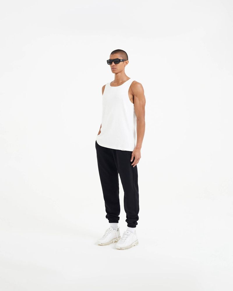 Men's Represent Slim Fit Tank Top White | UK-DJWGP6784