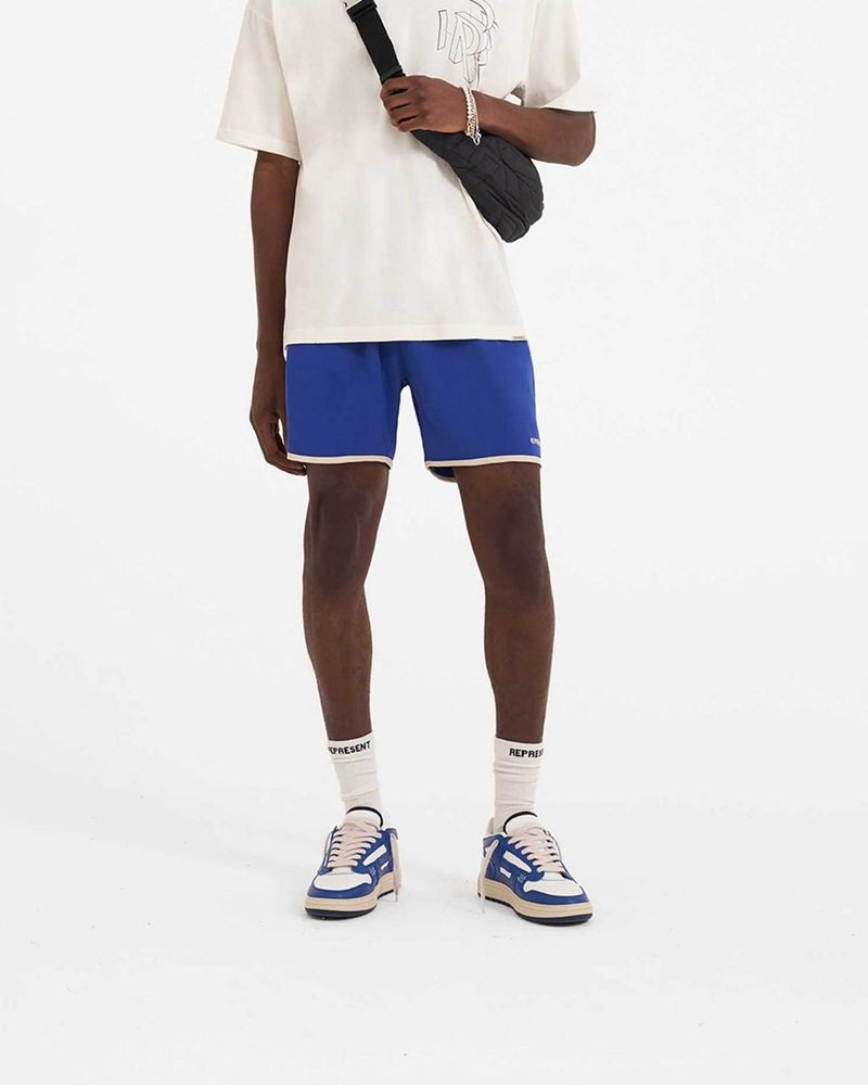 Men's Represent Souvenir Shorts Blue | UK-VOBGE8916