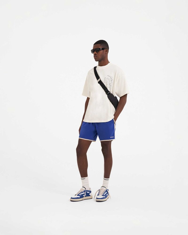 Men's Represent Souvenir Shorts Blue | UK-VOBGE8916