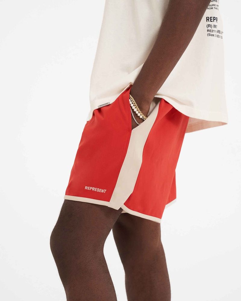 Men's Represent Souvenir Shorts Red | UK-QIFTN2017