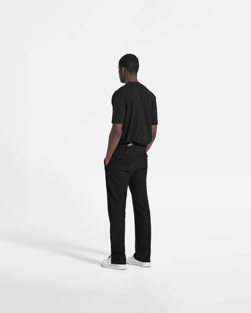 Men's Represent Split Trousers Black | UK-VBALW4189