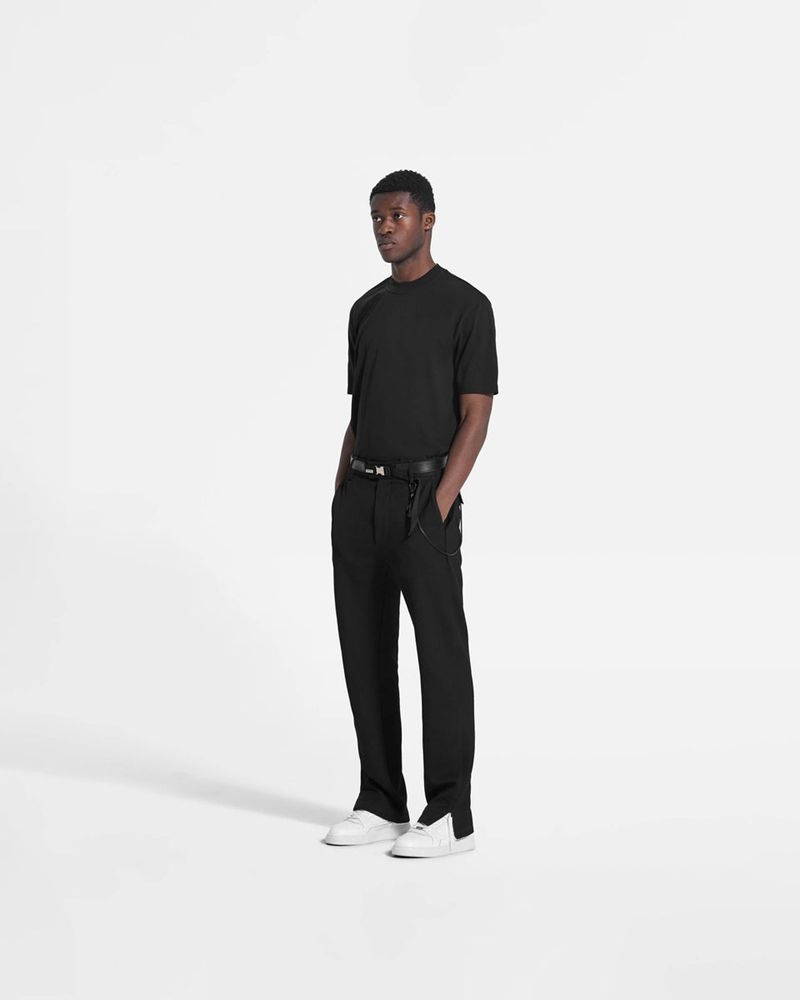 Men's Represent Split Trousers Black | UK-VBALW4189