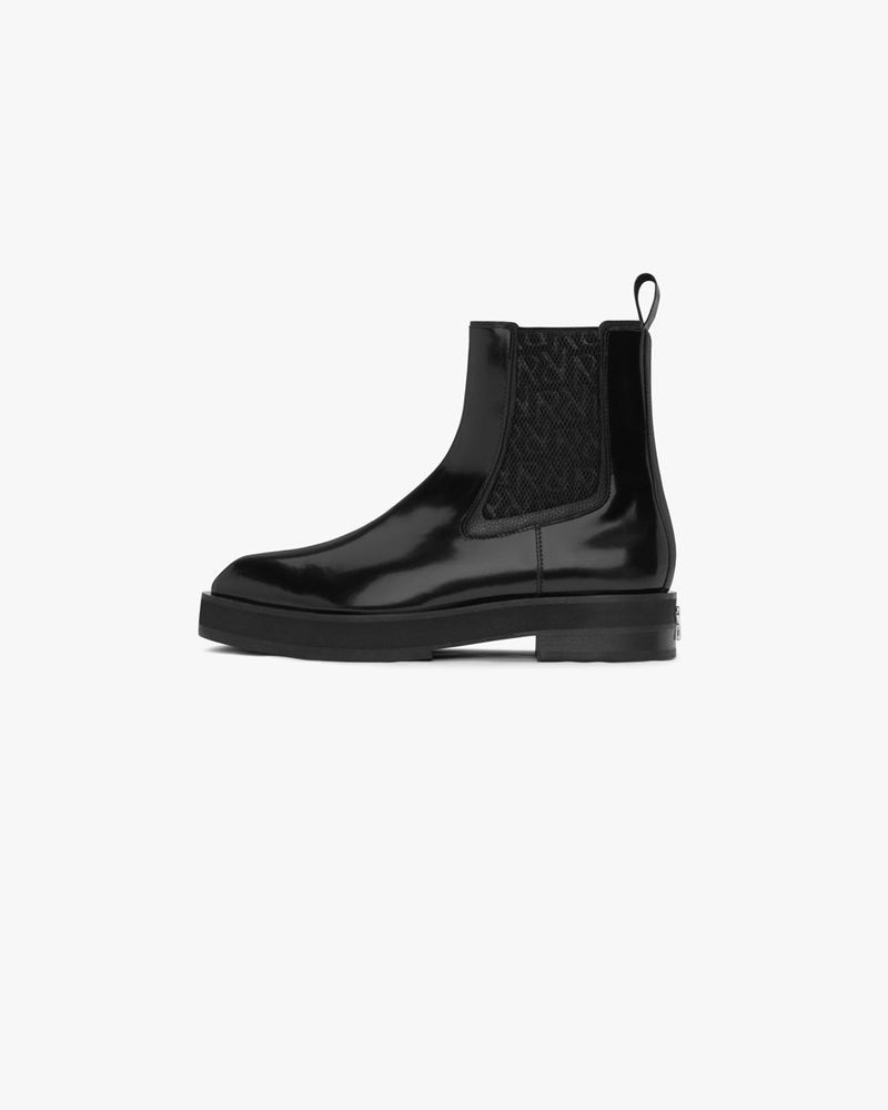 Men's Represent Square Toe Chelsea Boots Black | UK-LSHWR8579