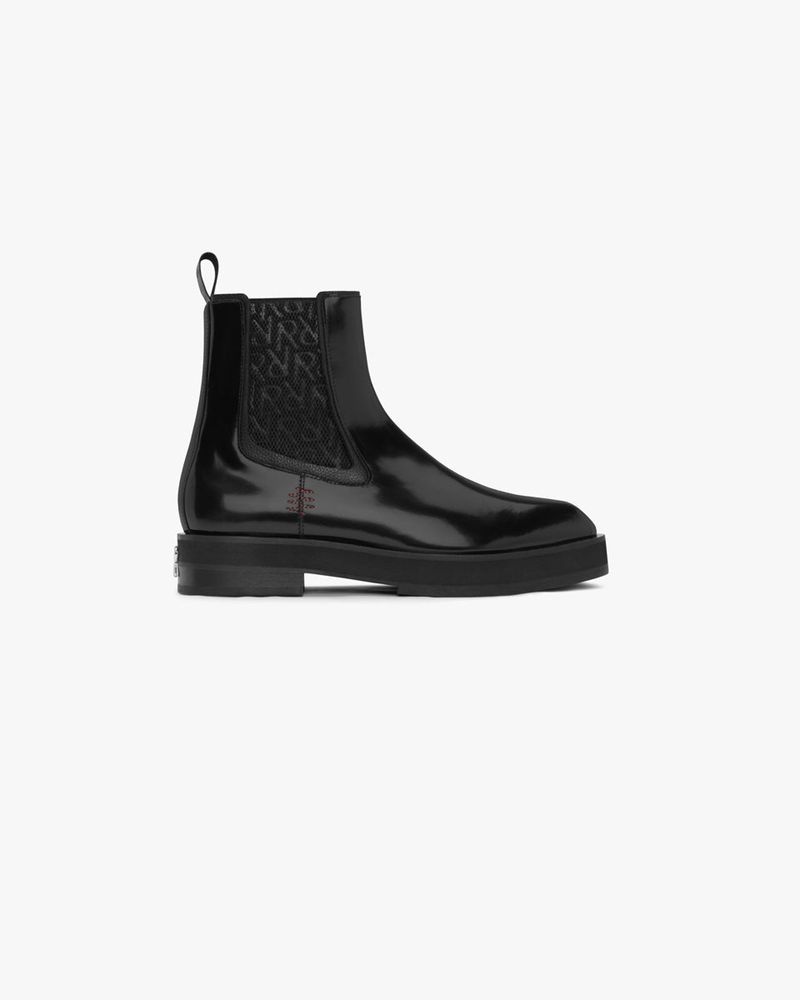 Men\'s Represent Square Toe Chelsea Boots Black | UK-LSHWR8579