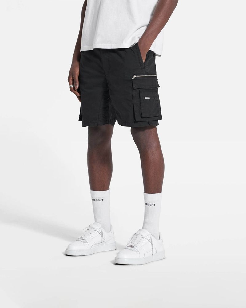 Men's Represent Ss22 Cargo Shorts Black | UK-TVJPO7240