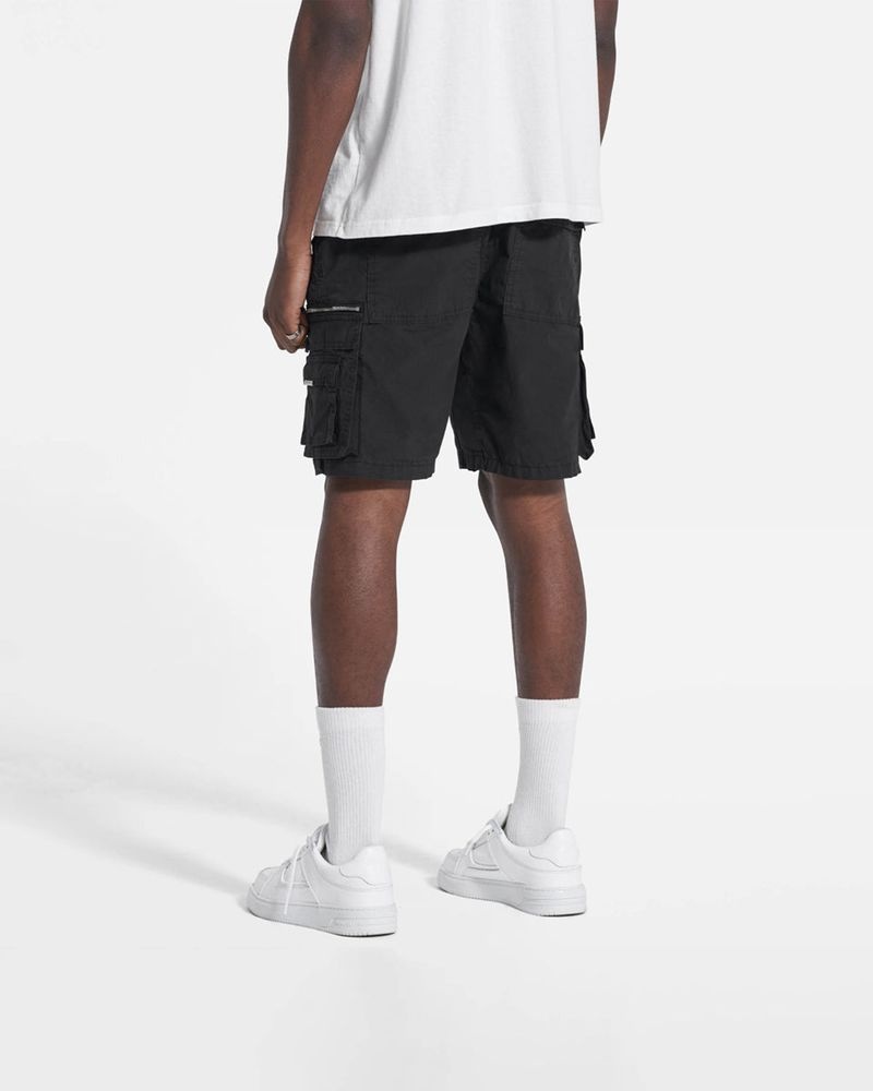 Men's Represent Ss22 Cargo Shorts Black | UK-TVJPO7240