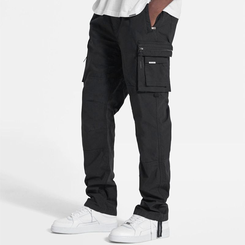 Men's Represent Ss22 Cargo Trousers Black | UK-BDAFQ9027