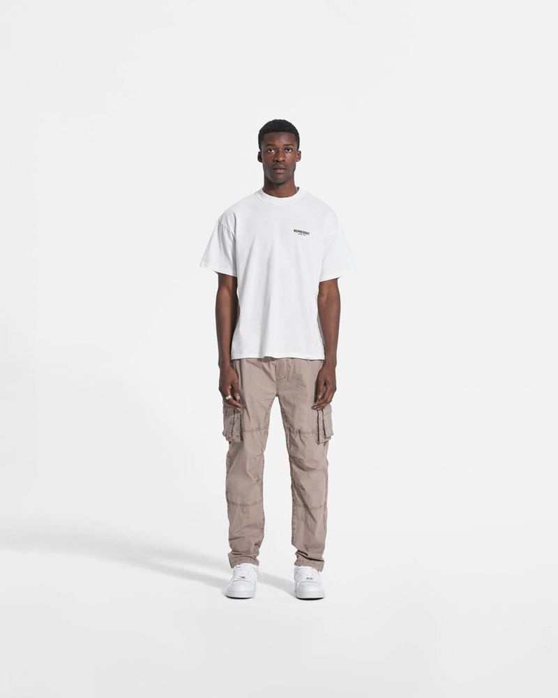 Men's Represent Ss22 Cargo Trousers Taupe | UK-OMWGH3864