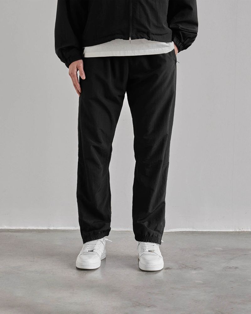 Men's Represent Ss22 Track Trousers Black | UK-CFKZX9807