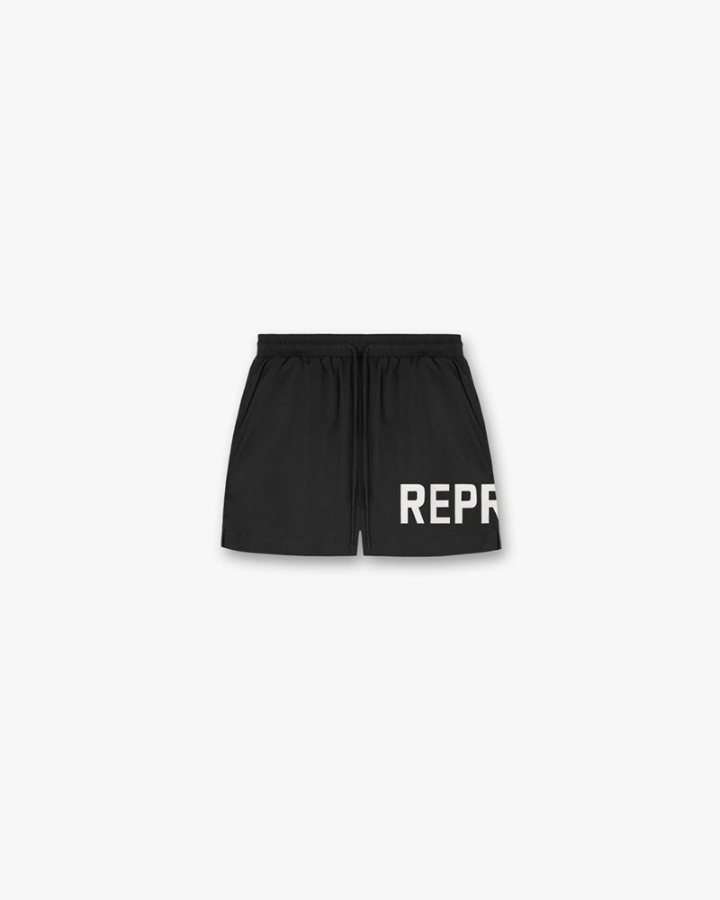 Men\'s Represent Ss23 Swim Shorts Black | UK-QYSTP8245