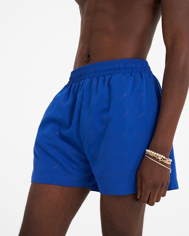 Men's Represent Ss23 Swim Shorts Blue | UK-DCAJO9576