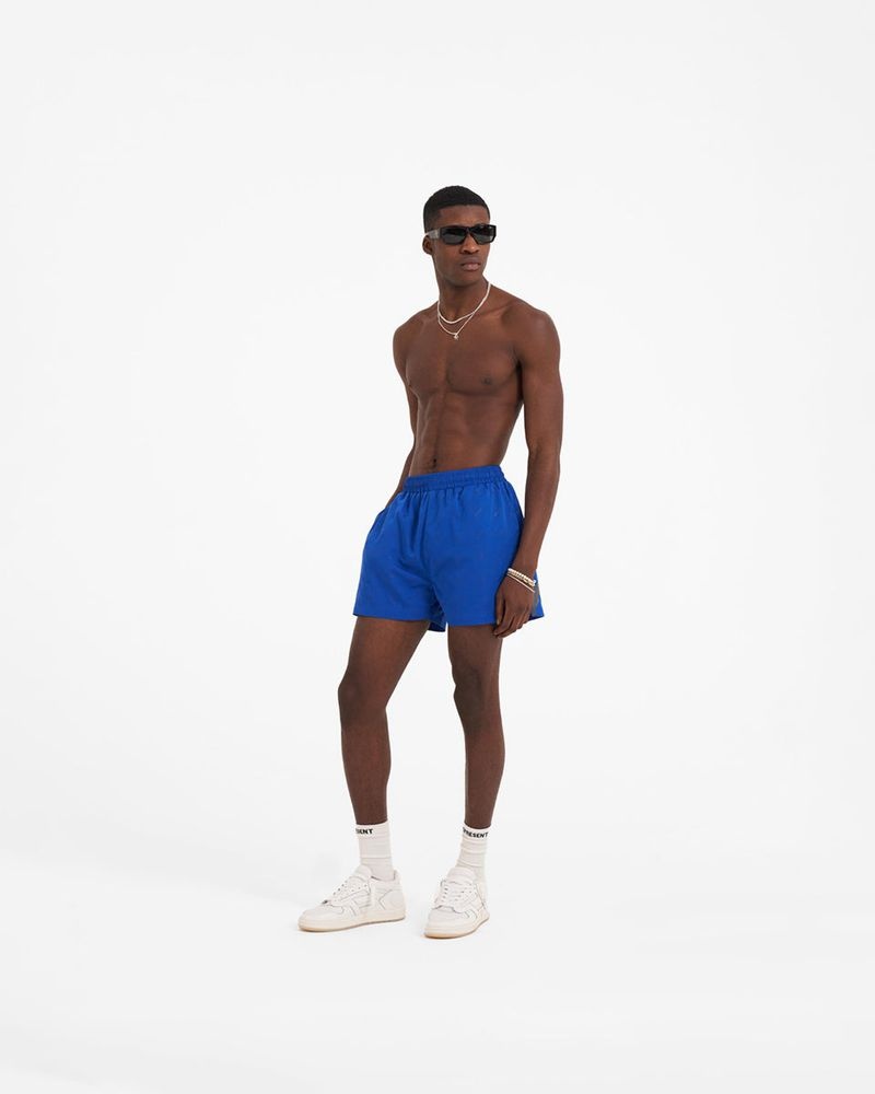 Men's Represent Ss23 Swim Shorts Blue | UK-DCAJO9576