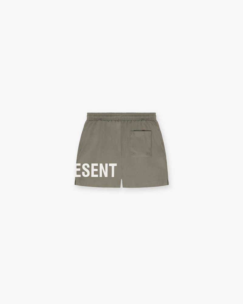 Men's Represent Ss23 Swim Shorts Khaki | UK-FJNSZ4213