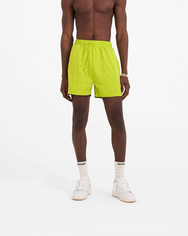 Men's Represent Ss23 Swim Shorts Light Green | UK-WVPQU9350