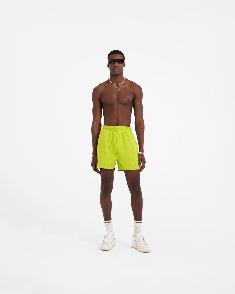 Men's Represent Ss23 Swim Shorts Light Green | UK-WVPQU9350