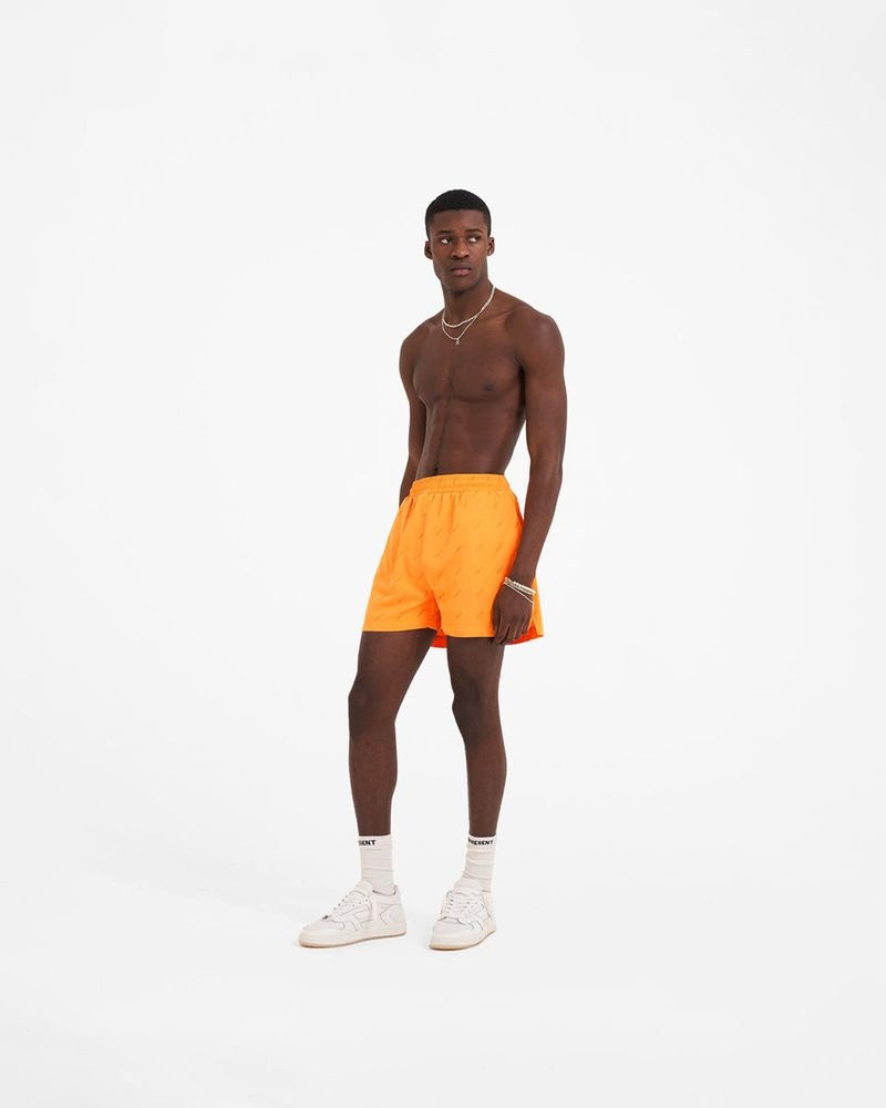 Men's Represent Ss23 Swim Shorts Orange | UK-CWSIY5390