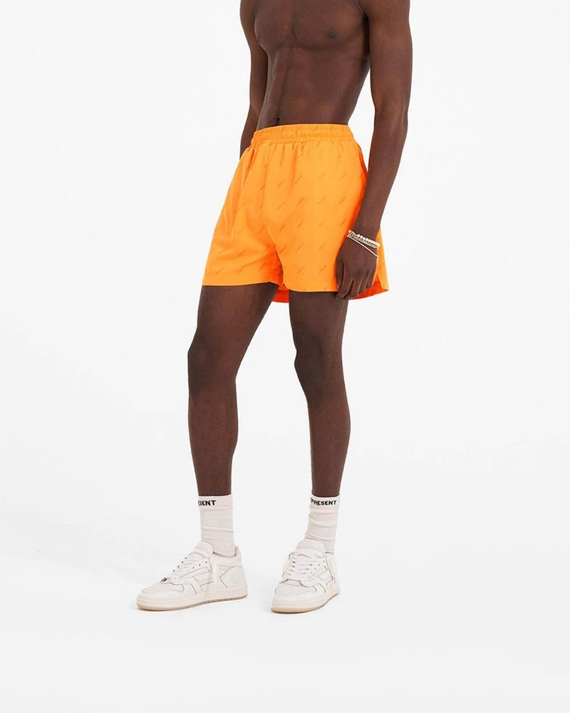 Men's Represent Ss23 Swim Shorts Orange | UK-CWSIY5390