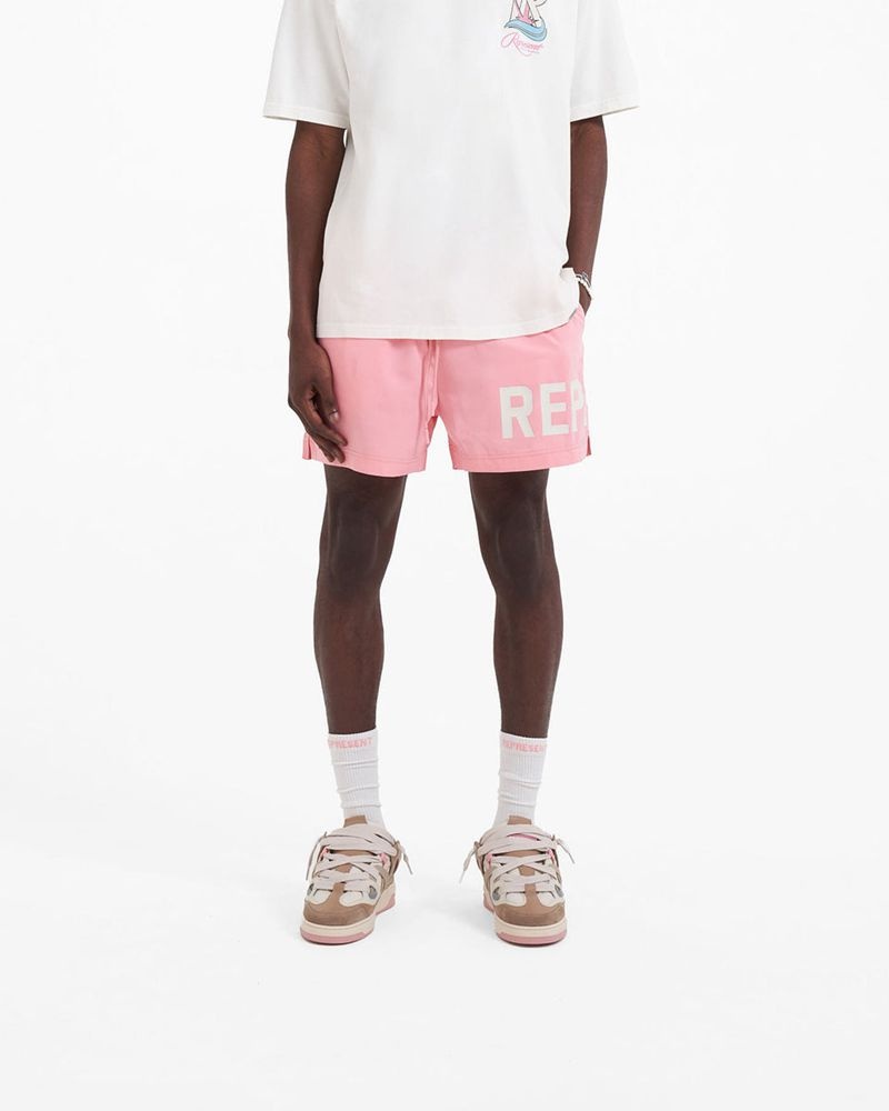 Men's Represent Ss23 Swim Shorts Pink | UK-ZETXR1403