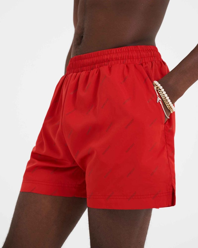 Men's Represent Ss23 Swim Shorts Red | UK-YFVGJ8401