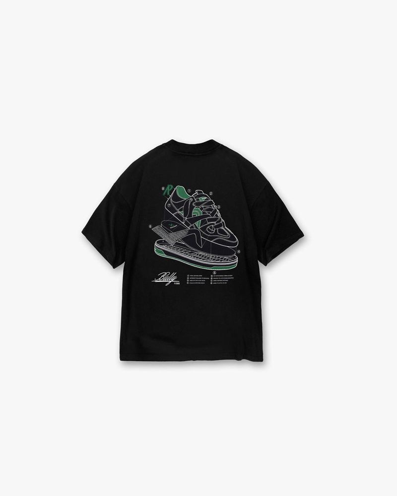 Men's Represent StockX T-Shirt Black | UK-FSXGK0562