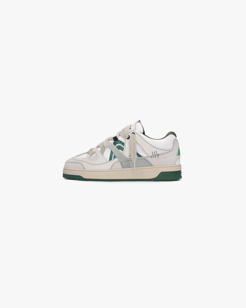 Men's Represent Stockx Bully Trainers Grey / Green | UK-FSODZ1592