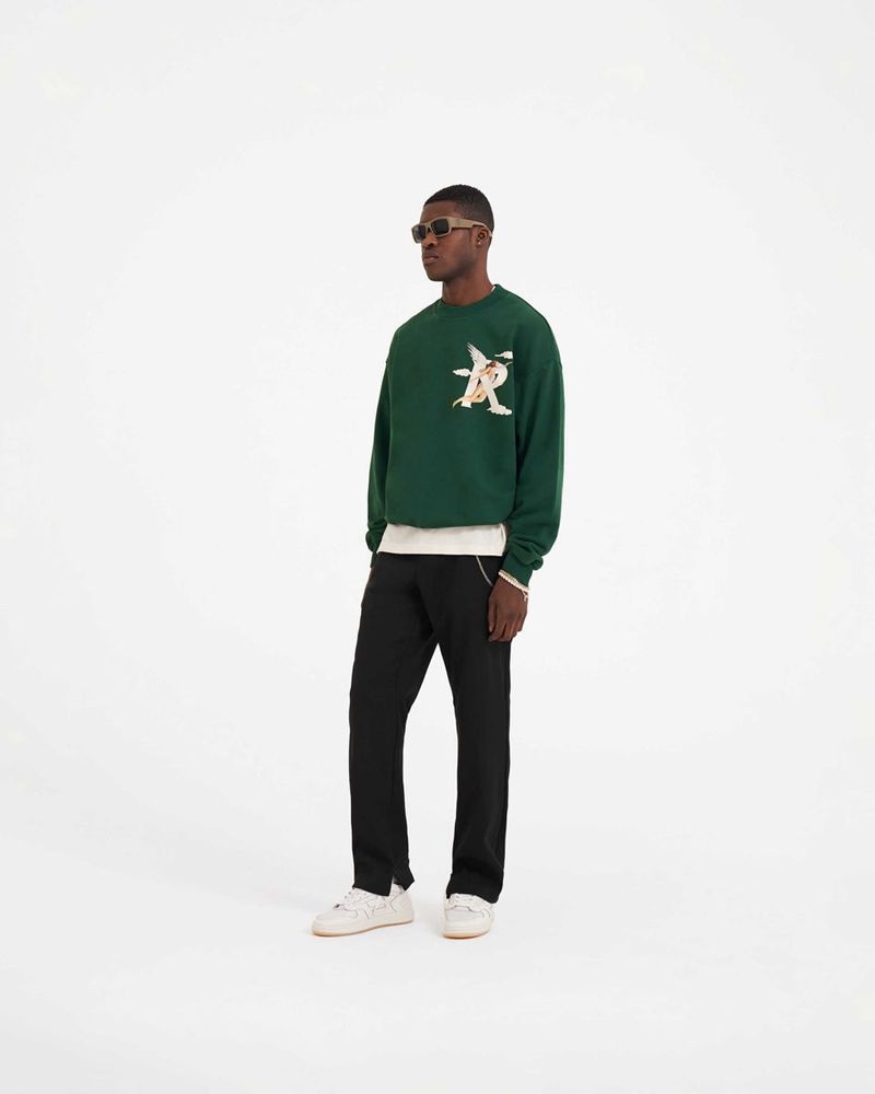 Men's Represent Storms In Heaven Sweater Green | UK-QPGKS8129