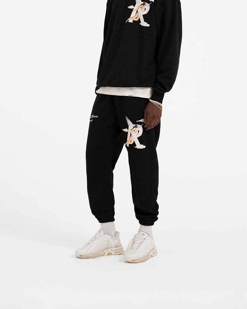 Men's Represent Storms In Heaven Sweatpants Black | UK-SQUDK3254