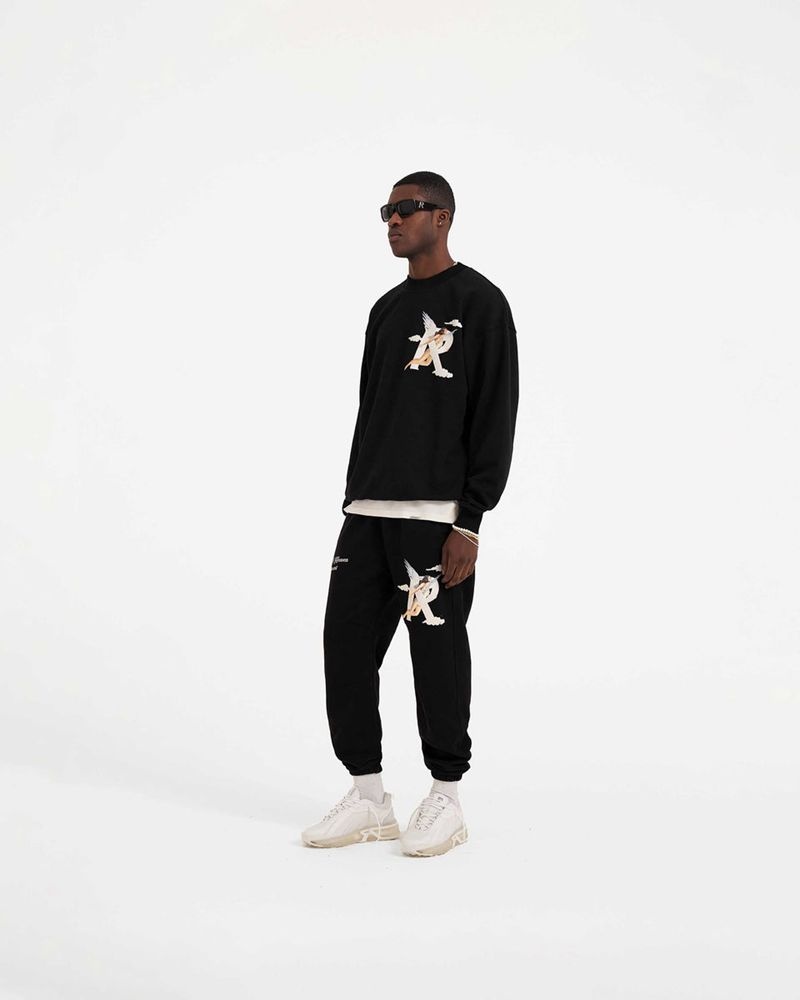 Men's Represent Storms In Heaven Sweatpants Black | UK-SQUDK3254