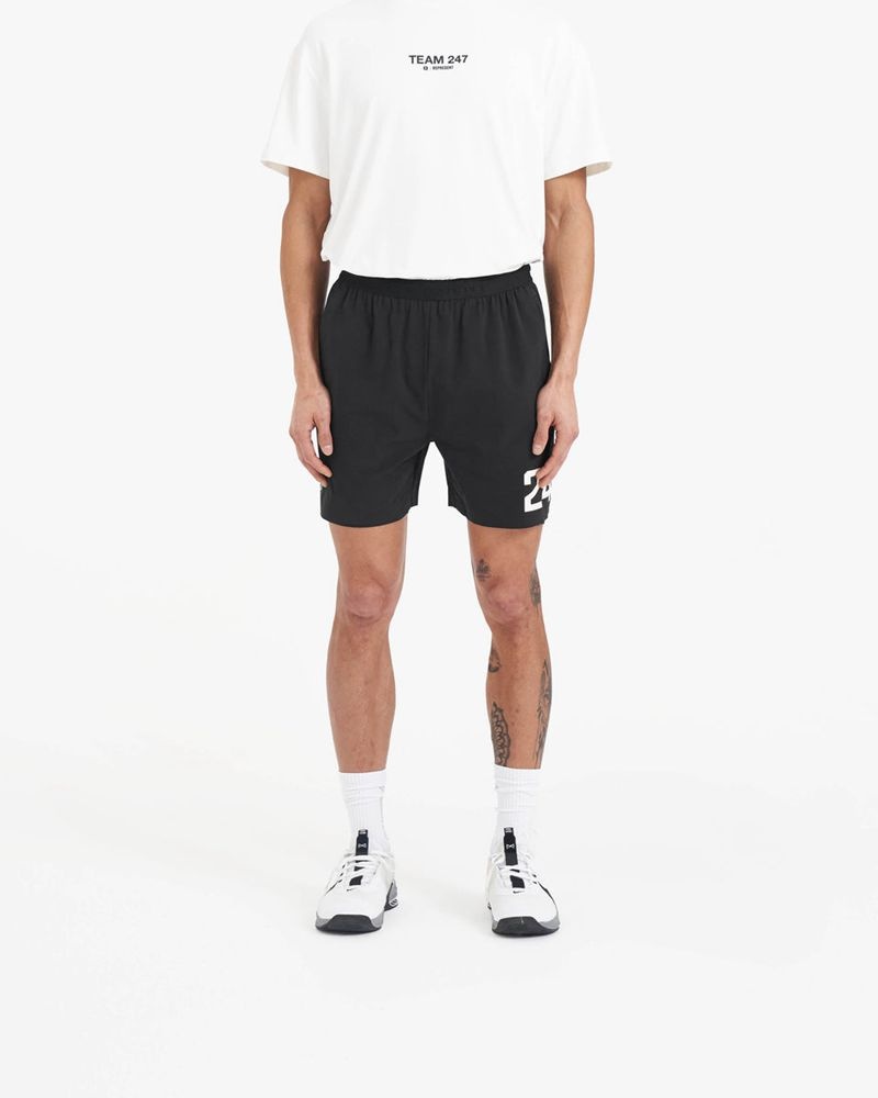 Men's Represent Team 247 Fused X Marchon Shorts Black | UK-PDWJV3058