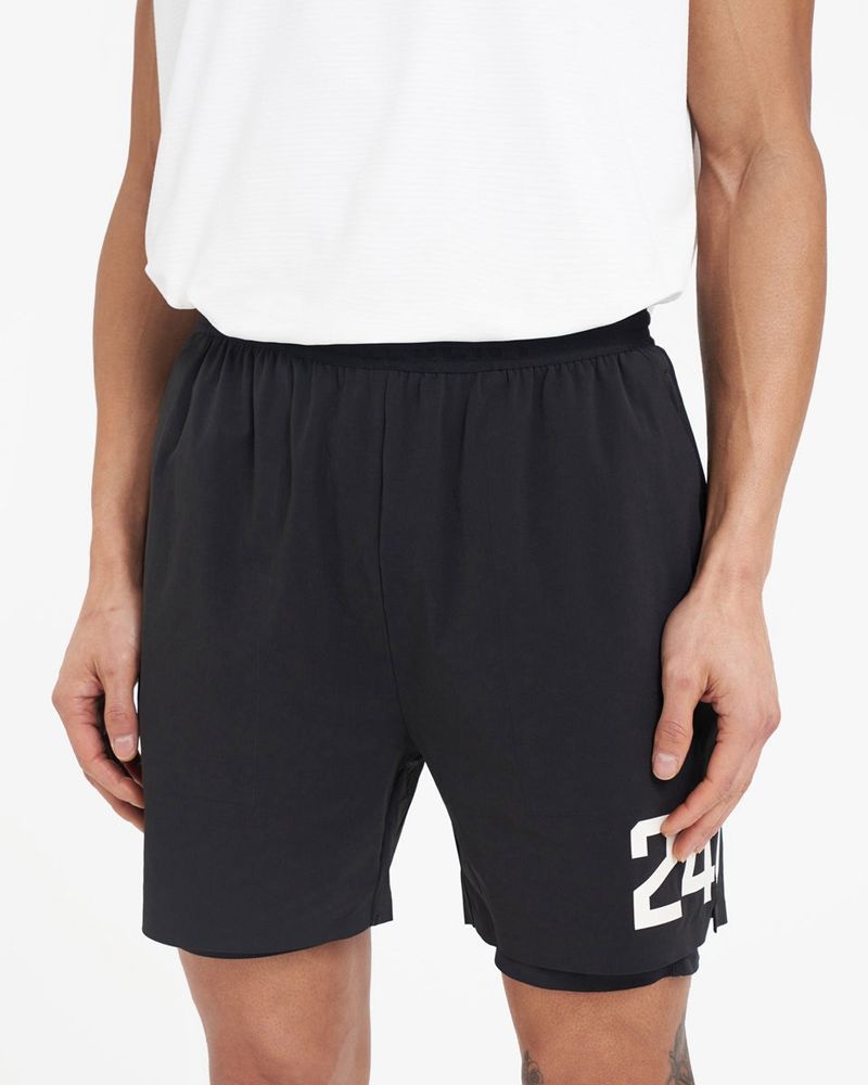 Men's Represent Team 247 Fused X Marchon Shorts Black | UK-PDWJV3058