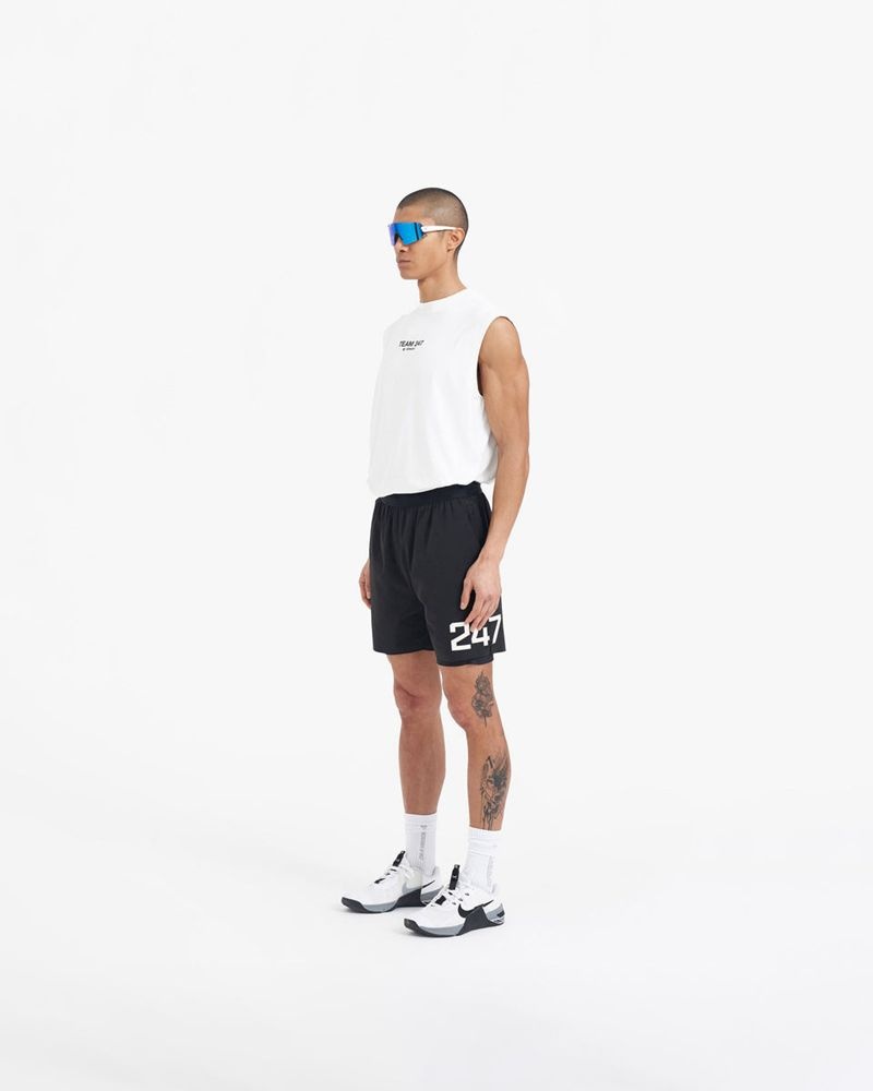 Men's Represent Team 247 Fused X Marchon Shorts Black | UK-PDWJV3058